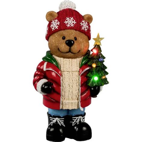 Konstsmide 4171-000 Divers décos de noël nounours multicolore LED multicolore, multicolore minuteur (1/4)