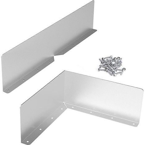 Lot de 4 protège-gouttières pour angles de toiture, avec déflecteur d'eau de pluie. (1/5)
