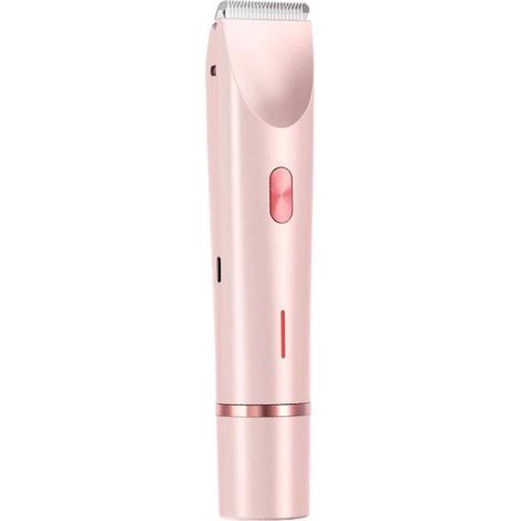 Rasoir électrique rose 2 en 1 pour femmes – Étanche IPX7 pour une utilisation sur peau sèche ou humide, double tête amovible (1/5)