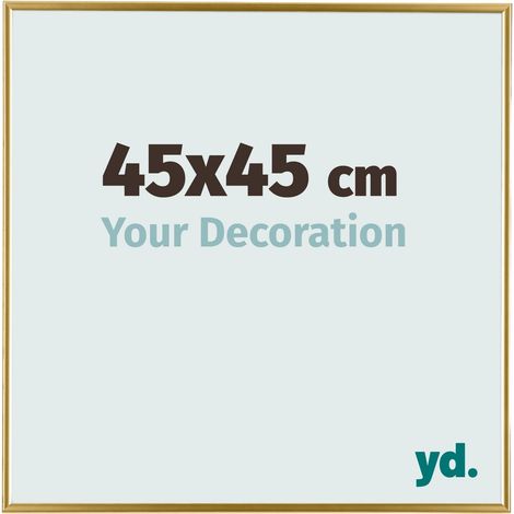 yd. - Cadre photo 45x45 - Or - Plastique - Evry