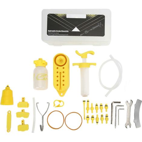 Kit de purge de freins de vélo 2024 : outil de purge à huile minérale haute résistance, flexible et à faible résistance pour freins à disque de vélo. (1/5)