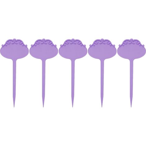 50 Stück wasserfeste Pflanzenetiketten, Blumenstecker, Pflanzenanhänger für Garten, Baumschule, Topfblumen, Lila (1/5)