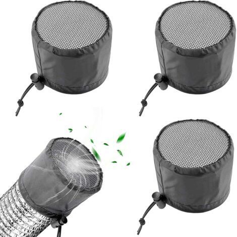 4 Pieces Ventilation Covers for Grow Tent, Oxford Fabric Tent Cover, Ventilation Cover with Adjustment Buckles and Elastic Bands, for Air Conditioning Ducts and Tent Ventilation(15X9CM (1/5)