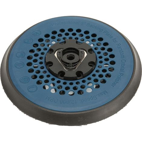 Patin de ponceuse, tampons de boucle de crochet de remplacement de ponçage orbital aléatoire de 17 trous pour roue de polissage électrique (1/5)