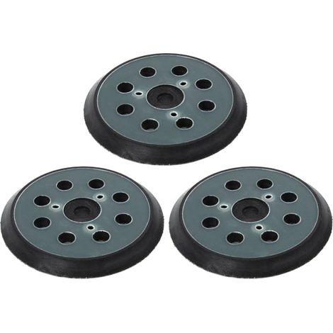 Trade-Shop Klett Schleifteller / Stützteller / Haftteller für Milwaukee ROS 125 E Porter Cable 390/K 382 343/K 343VSK Exzenterschleifer / 125mm - 3 Stück (1/3)
