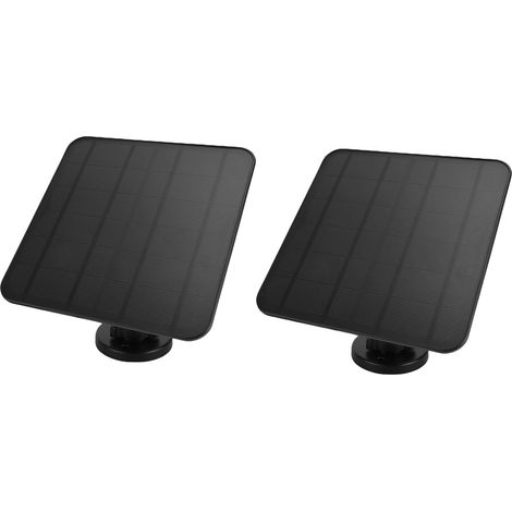 Lot de 2 panneaux solaires 12W pour caméra de surveillance Arlo Pro 3 4 5S chargeur solaire extérieur étanche IP65 support orientable câble 3m (1/5)