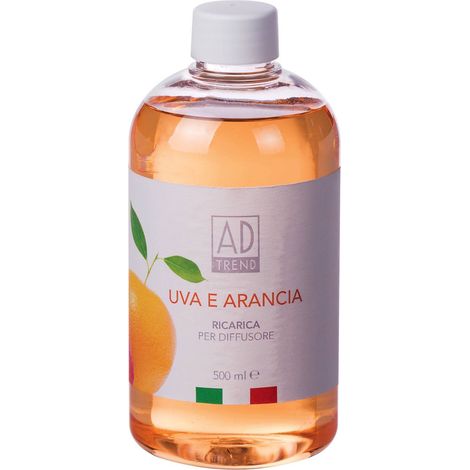 RICARICA PER DIFFUSORE 500ML UVA E ARANCIA