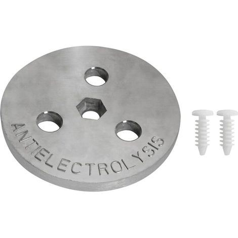Plaque de zinc pour panier de skimmer pour piscine - Plaque d'anode en zinc - Plaque de poids dans un panier de skimmer - 74,7 x 6,4 mm - Gris (1 pièce) (1/5)