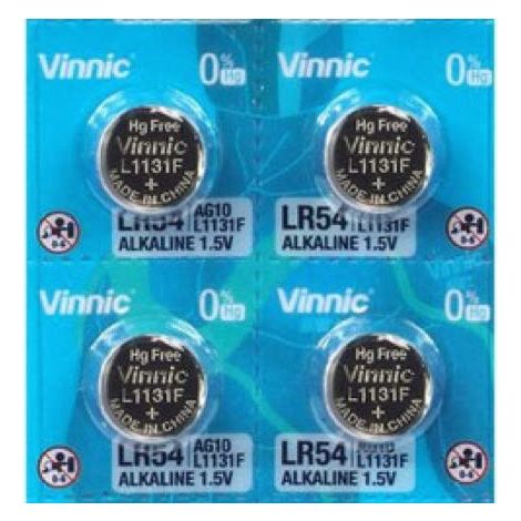 .4 piles AG10 Vinnic /L1131/LR1130/189/V10GA/RW89/D189.