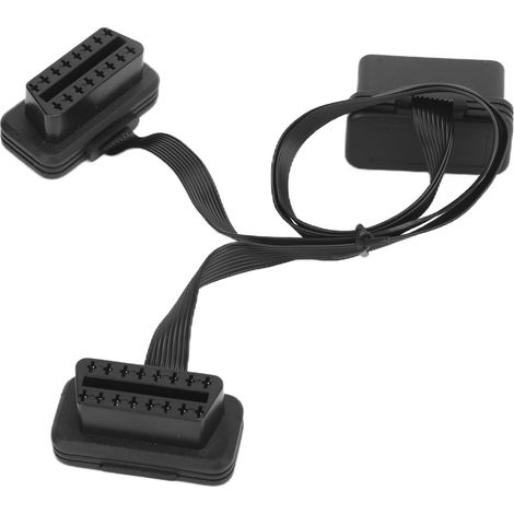 16-poliges OBD2-Flachkabel, 1-zu-2-Buchsen-Splitter, universelles Kfz-Diagnosegerät (1/5)