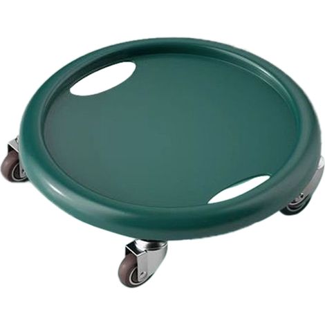 Disque de glisse abdominal avec 4 roulettes pour entraînement à domicile - Outil fitness vert foncé (1/5)