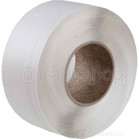Trade Shop - Rollo De 2000 Mt De Fleje Plástico De Polipropileno 15mm X 0.50 Para Embalaje - (1/2)