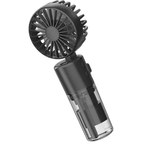 Ventilateur Brumisateur Portable - OKUMGGYJ - 3-en-1 - Rechargeable - 4 Vitesses - Léger et Pliable (1/5)