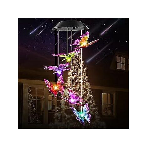 carillon Olien Solaire Extrieur Carillon Solaire Papillon Carillon Olien Lumire Dcoration De Jardin Jardin Paysage Lumire (1/5)