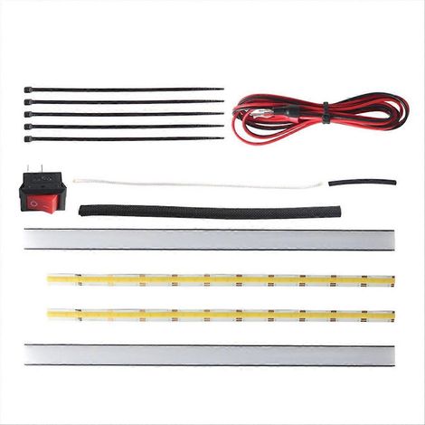 Doppelte LED-Lichtleiste 24V Ultrahelles Set für Prusa MK4 3D-Drucker, zweifarbig einstellbar (1/5)