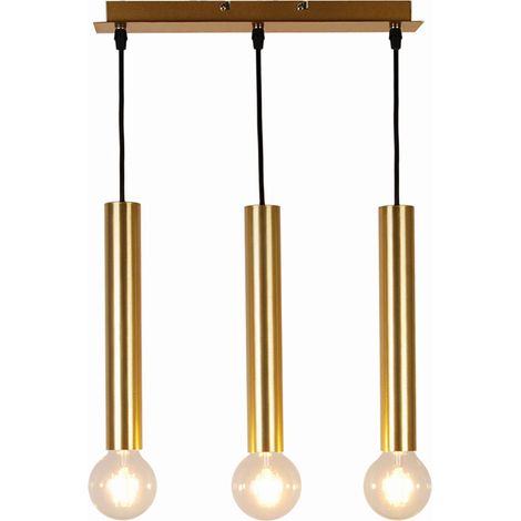 Lampada a sospensione Candellux Dallas 3xE27 oro in metallo (1/2)