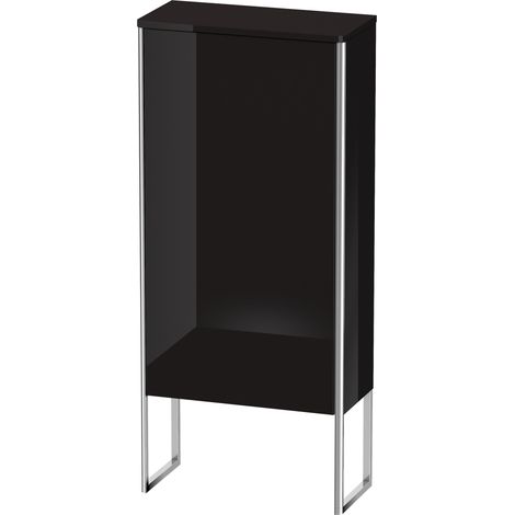 Duravit XSQUARE mobile 1121x500x236mm apertura a destra nero lucido