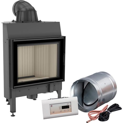 Intelligenter Kamineinsatz aus Stahl KRATKI NADIA 10 kW Ø 200 MSK (1/5)