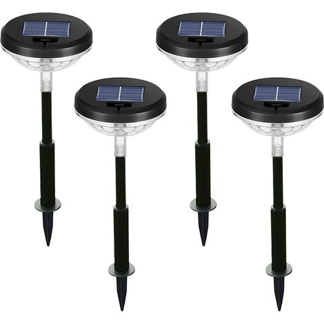 Lampes Solaire Pour Chemin - 45 Lm - Mode Double Luminosité - Étanche Ip65 - Pour Jardin Pelouse Terrasse - 4 Pièces (1/5)