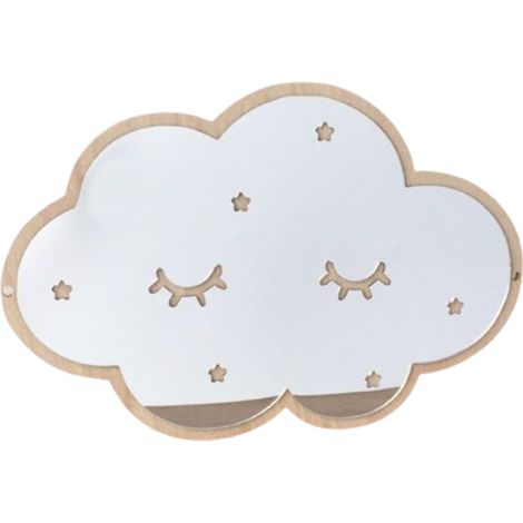 Miroir acrylique incassable pour chambre d'enfant, motif lapin et papillon