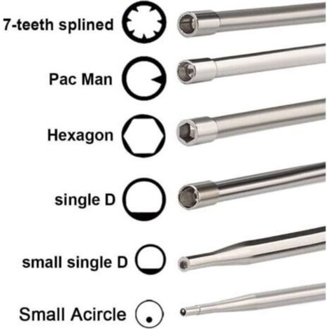 Nannigr Lot de 12 Outils de réglage de carburateur avec Tournevis acircle pour Petit Moteur 2 Temps pour Husqvarna pour STHIL pour débroussailleuse tronçonneuse (1/3)
