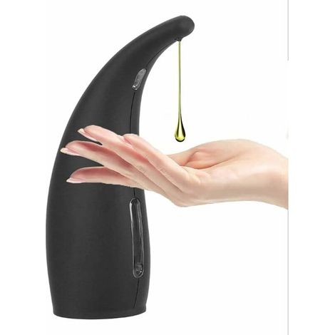 Dispenser di sapone automatico da 300 ml, dispenser di sapone liquido con sensore a infrarossi, dispenser per sapone liquido per le mani per cucina, bagno, hotel, ristorante, nero GU.B/good (1/4)