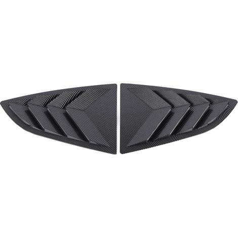 Paire de couvercles de volet de fenêtre arrière gauche droite, aspect élégant, résistant aux intempéries, adapté pour BRZ 2021 à 2024, couleur Fiber de carbone. (1/5)