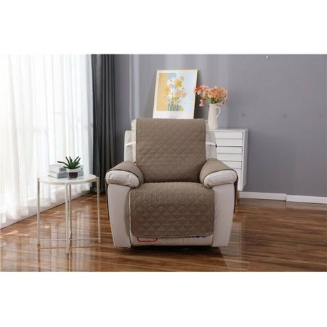 Copripoltrona relax a 1 posto, impermeabile, protettivo per divano reclinabile per camera da letto (kaki 55×200) (1/5)