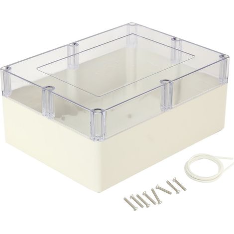 Boîtier projet électrique universel en ABS transparent 12,6' x 9,45' 5,51' (320 mm 240 140 mm)