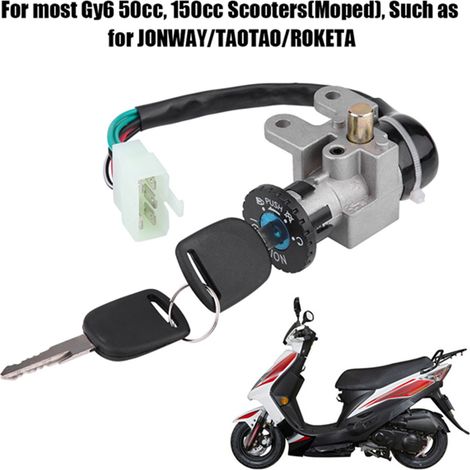Zündschloss, Schlüssel, Tankdeckel für GY6 50cc Jonway Taotao Roketa Roller/Motorrad (1/5)