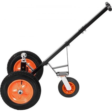 Rangierhilfe Anhänger, Anhängerwagen, 544 kg Stützlastkapazität, 460 & 560mm einstellbare Höhe, 50,8 mm Kugel, 386 mm Luftreifen, Karbonstahl, zum Bewegen von Wohnmobilanhängern (1/5)
