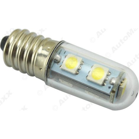 Car E14 5050-7 LED Crystal Decorative Light, Refrigerator Light, E14 Screw-in LED Corn Light, White (1/4)