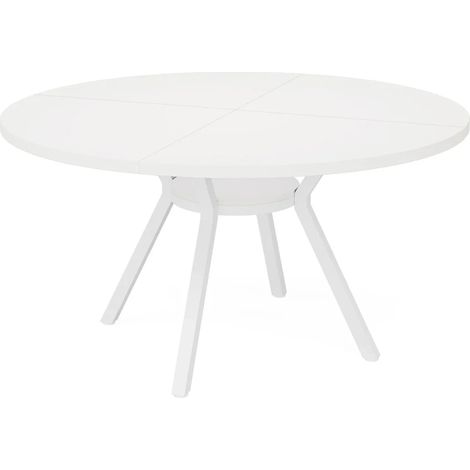 Runder weißer Esstisch 120 cm MODENUIT (1/5)