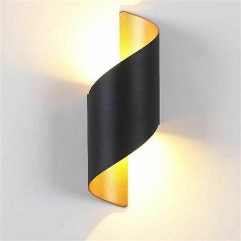 Applique murale 10W (1 unité), applique moderne pour une utilisation intérieure et extérieure, éclairage LED, étanche, idéale pour le jardin, le salon et la salle de bain. (1/5)