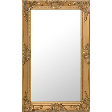 Wandspiegel im Barock-Stil 50 x 80 cm Golden