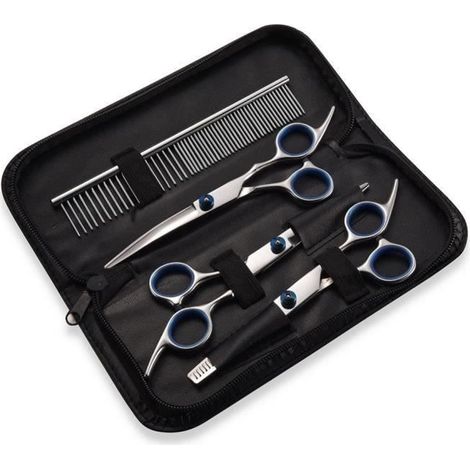 HuiYa NetBoat Haustier-Pflegescheren-Set - 4-teilig - Weiß