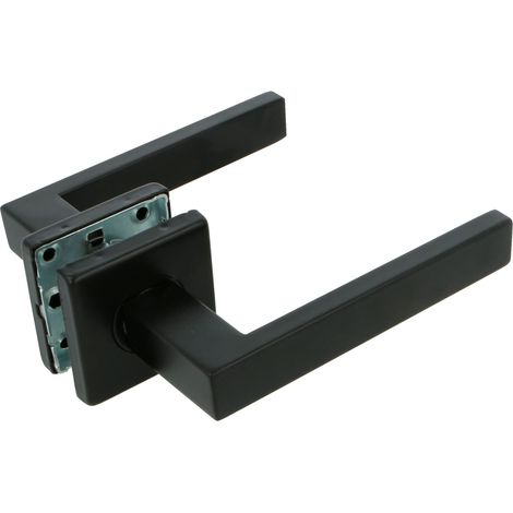 AMIG Poignées sur rosace 8RX 54 x 54 mm Acier inoxydable Noir (1/5)