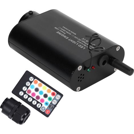 Moteur lumineux à fibre optique avec télécommande, éclairage de plafond RGBW 12 W pour application Bluetooth (1/5)