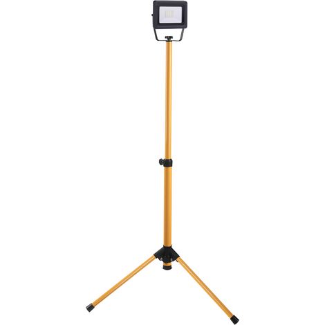 Spot LED 10W sur trépied – 800 lumens – Protection IP65 – Blanc 6500K – Corps aluminium – Câble 3M H05RN-F 3GX1.0MM2 – I-Watts