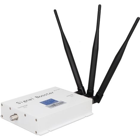 Amplificateur de signal pour téléphone portable, blanc, protection contre les radiations stables, répéteur de signal, prise 110-240 V. (1/5)