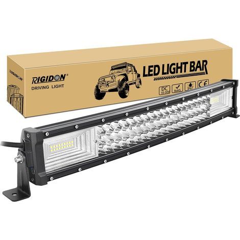 x 55 cm 270 W dreireihige LED-Lichtleiste, Aluminium/Polycarbonat, für Geländewagen und ATVs (1/5)