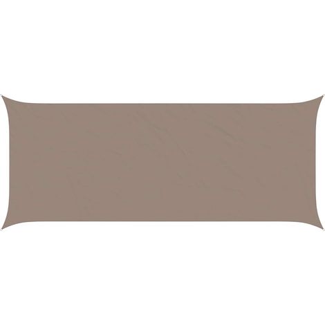 Sonnensegel Taupe 6 x 2,5 m 100 % Polyester Oxford vidaXL