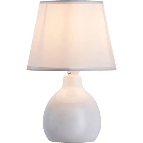 Lampe de table Rabalux 4475 Ingrid, culot E14, céramique, crème, ronde, standard, ø170 mm (1/5)