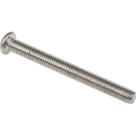 Vis à six pans creux, M6 x 60mm, tête Vis bombée à tête creuse hexagonale, en Acier Inoxydable ( Prix pour Boîte de 50 ) (1/3)