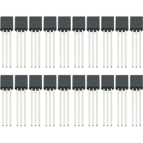20pcs J310 Transistor N-Channel 24mA 25V pour Électronique DIY Projet Amplificateur Panneau Solaire Chargeur Circuit Développement de Produit Alimentation à Découpage (1/5)
