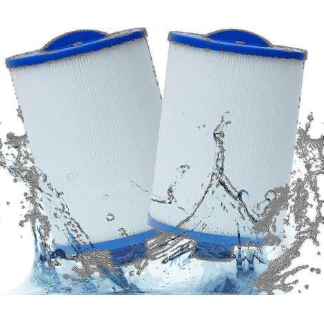 Confezione da 2 cartucce filtranti per spa (25-26 pollici), compatibili con gli skimmer frontali Unicel 6CH-940, Pleatco PWW50P3 e Waterway Filbur FC-0359-GT. (1/5)