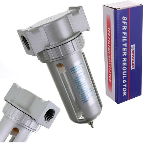 Filtro aria, separatore di scarico per compressore pneumatico da 1/2" 40 µm