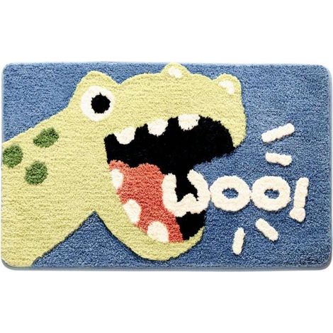 Tapis de salle de bain animal caricature forte absorption flottante porte ouverture anti-dérapant porte à séchage rapide