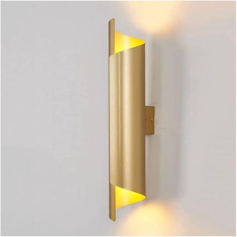 Applique Murale Chambre, Luminaire Mural Interieur De Style Nordique De Luxe, Lampe Murale Ronde Créatif , Couloir Fer Art95x550mmTout Or (1/4)