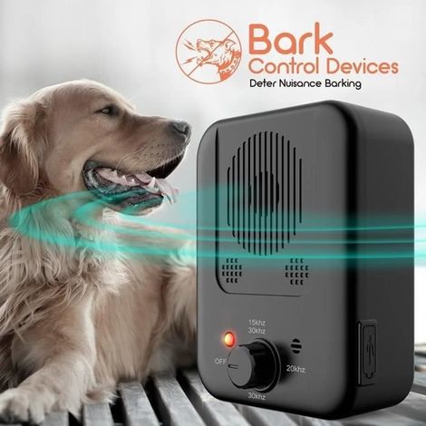Dispositif Anti-Aboiement Ultrasonique K4 pour Chien,Rechargeable,Répulsif,Entraîneur,Entraînement,Dissuasif,Chute - K4-BK[F7652] (1/4)